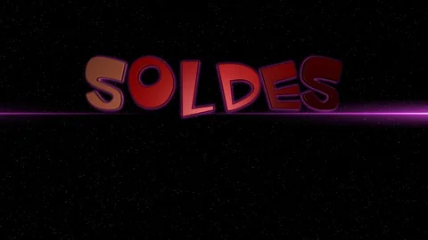 03 Text Animation with Graphics Effect Neon Soldes Video stock 128206283