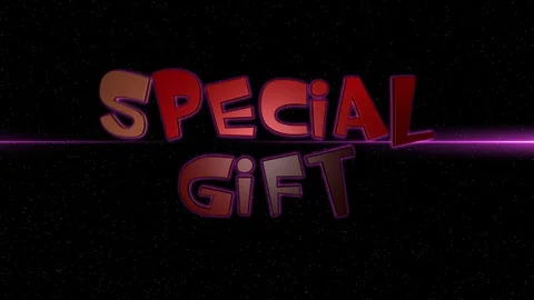 03 Text Animation with Graphics Effect Neon Special Gift 库存影片 128206354