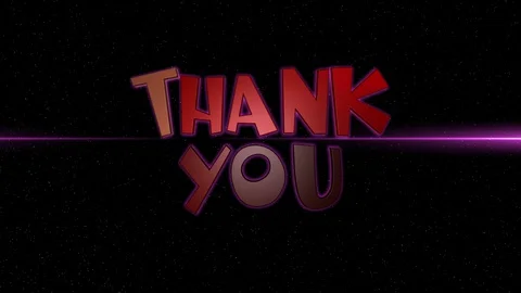 03 Text Animation with Graphics Effect Neon Thank You 库存影片 128206545