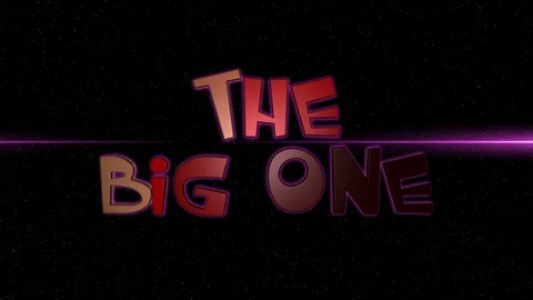 03 Text Animation with Graphics Effect Neon The Big One 库存影片 128206620