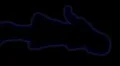 03- Vertical HD sexy dancer silhouette - blue on black HD Footage