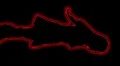 03- Vertical HD sexy dancer silhouette - red neon on black HD Footage