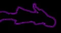 03- Vertical HD sexy dancer silhouette - magenta neon on black HD Footage