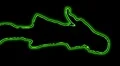 03- Vertical HD sexy dancer silhouette - green neon on black HD Footage