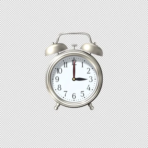 03.00 Alarm Clock Alpha Stockbeeldmateriaal 272417612