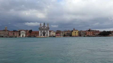 0301 Venice in a stormy day Stock Footage 36594089