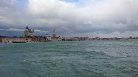 0302 Venice in a stormy day Stock Footage 36594009