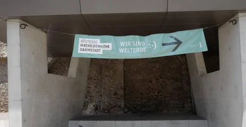   03.06.2023 per Fuß zur Mathildenhöhe Darmstadt die ihr erstes Welterbefe. Stock Photos