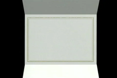 0311 Card invitation opens up  Stock Footage 668950