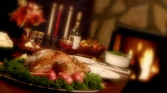 traditional thanksgiving holiday turkey dinner