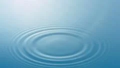 Water drop making ripple, Slow Motion