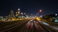 Atlanta Cityscape Time Lapse Pan