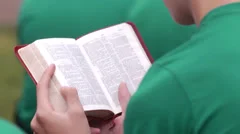 Reading Bible outside (devotions)