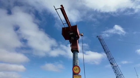0328 (8) A harbor lifting device in Nynashamn, Sweden, Stock Footage 331664062