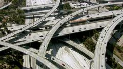 Los Angeles freeway, aerial shot