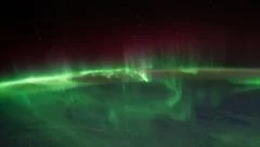 Aurora Australis over the Indian Ocean from International Space Station