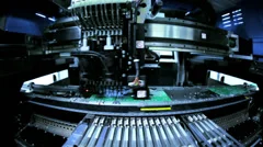 Advanced Robotic arm technology making PCBs, China