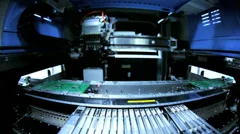 Advanced Robotic arm technology making PCBs, China