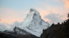 Stunning View Of Matterhorn In Swiss Alps. Shot from the Zermatt side