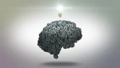 Eureka - a mechanical cogwheel brain and the lightbulb moment of inspiration