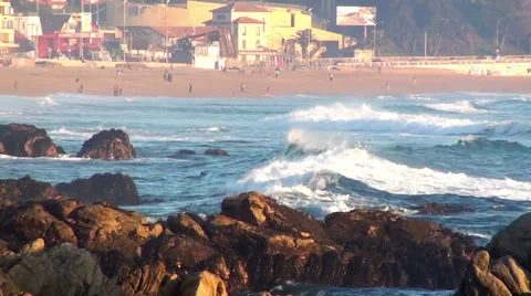 0346 Seashore landscape Stock Footage 35441363