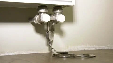 0351 Battery chained handcuffs Видео 155212289