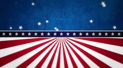 Stars and stripes animated background