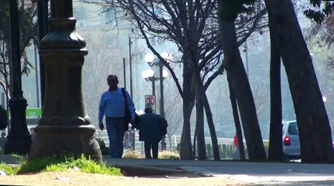 0368 Bikes in the park Stock Footage 36607397