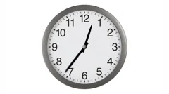 Clock Timelapse White Background 4k