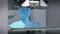 3D printer working Close Up CU 3D printing Timelapse TL