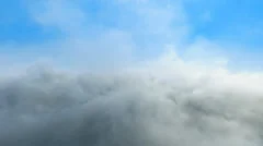 4k, impressive looped intro background, Flight through clouds