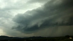 Supercell storm Time Lapse, lightning and Rain - Timelapse
