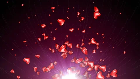 04 bottom export with bg and light sh 1 b heart balloon Stock Footage 220550395