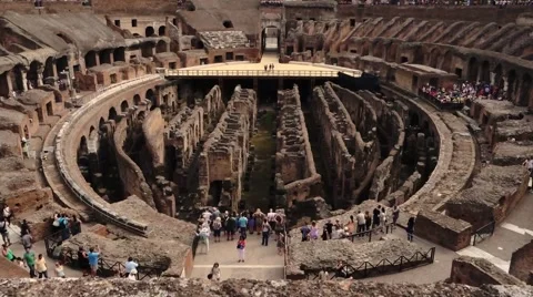 04 Colossuem WS Int lower area 1080P 스톡 동영상 45346305