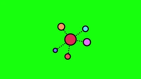 04-icona-network-col Video stock 334714231