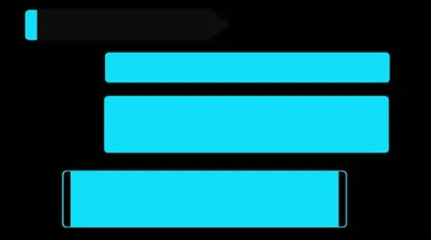 04 lowerthird design cyan Stock Footage 11515271