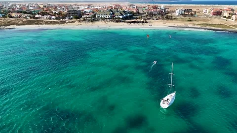 04 Orbit Boat-Foiler Angulo-Beach 動画素材 273083437