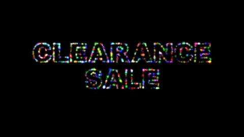 04 Text Animation with Colored Particles Clearance Sale Stock-Footage 128826273