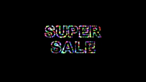 04 Text Animation with Colored Particles Super Sale Vidéo 128827277