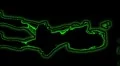 04- Vertical HD sexy dancer silhouette - green on black HD Footage