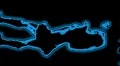 04- Vertical HD sexy dancer silhouette - cyan neon on black Vídeos en HD
