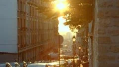 Sunshine On Rue Becquerel Paris france