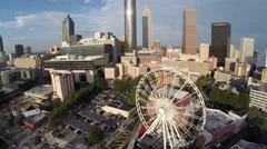 Aerial video Downtown Atlanta Georgia 