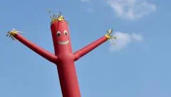 4K Red Wacky Waving Inflatable Arm Flailing Tube Man