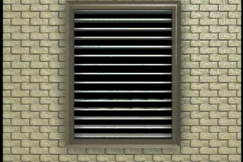 0406 Window Blinds The End Closing  Stock Footage 700491