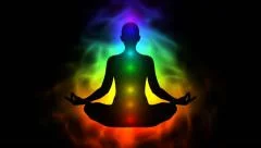 Aura, chakra, enlightenment of mind in meditation
