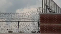 Prison, Federal, razor wire on roof