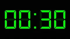 digital clock full 24h time-lapse