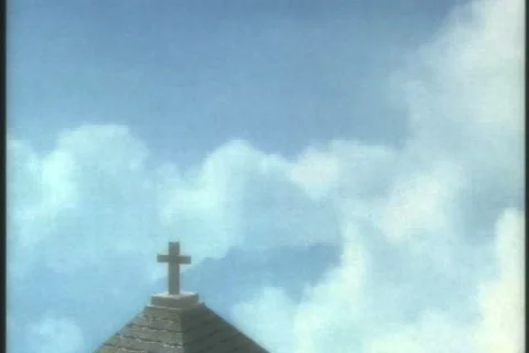 0417 The Chapel Bell Steeple  Stock Footage 700503