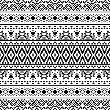 042020 Tribal ethnic Pattern ... Stock Illustration